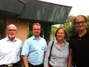 Peter Gerigk, Christian Klodwig (Geschäftsführer GKH), Irmingard Schewe-Gerigk, Dr. Janosch Dahmen